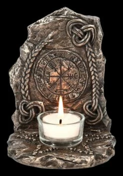Teelichthalter - Wikinger Kompass Vegvisir