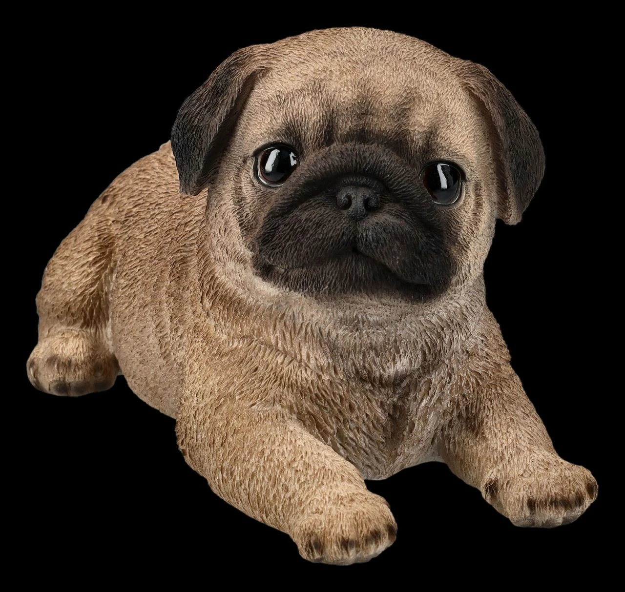 Mops Welpe Figur Liegend 3 Mops Welpe Figur Liegend