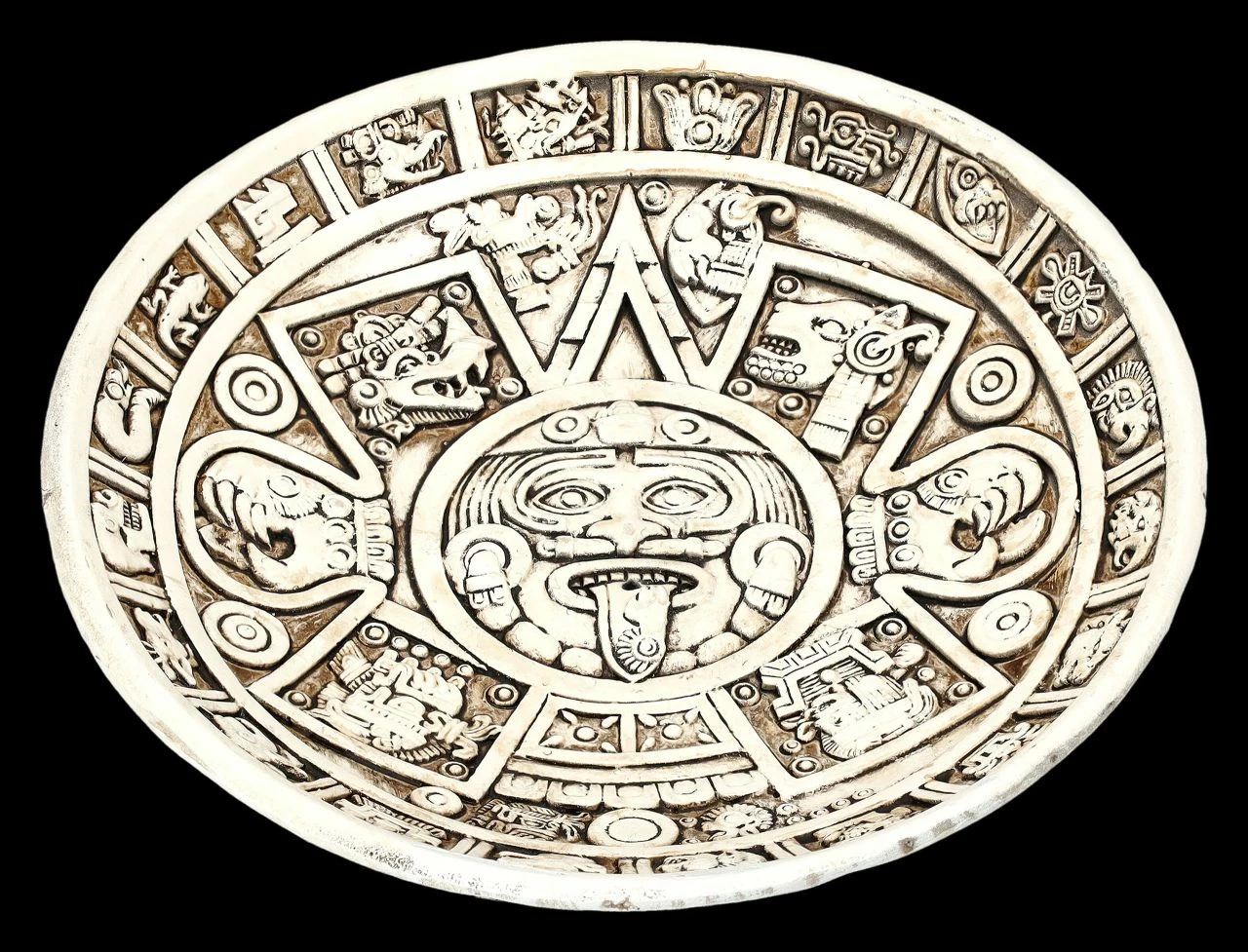 Räucherstäbchenhalter - Azteken Schale 3 Räucherstäbchenhalter - Azteken Schale