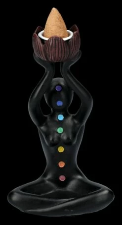 Backflow Räucherhalter - Chakra Figur