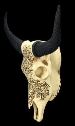 Wandrelief - Rinderschädel Mit Verzierungen -FIGUREN Verkäufe 2D FS25250 Wandrelief Rindersch del mit Verzierungen 3 1280x1280