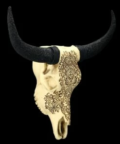 Wandrelief - Rinderschädel Mit Verzierungen -FIGUREN Verkäufe 2D FS25250 Wandrelief Rindersch del mit Verzierungen 7 1280x1280