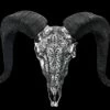 Wandrelief - Widderschädel Mit Verzierungen Mittel Silber 1 Wandrelief - Widderschädel Mit Verzierungen Mittel Silber -FIGUREN Verkäufe 2D FS25255 Wandrelief Widdersch del mit Verzierungen klein silber 1 1280x1280