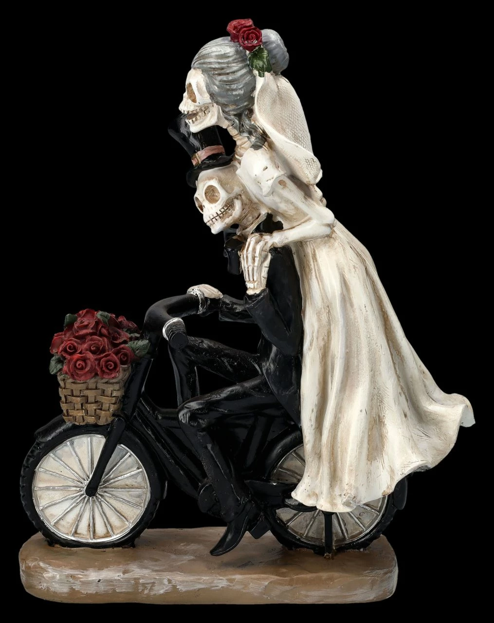 Skelettfigur - Hochzeitspaar Auf Fahrrad 3 Skelettfigur - Hochzeitspaar Auf Fahrrad