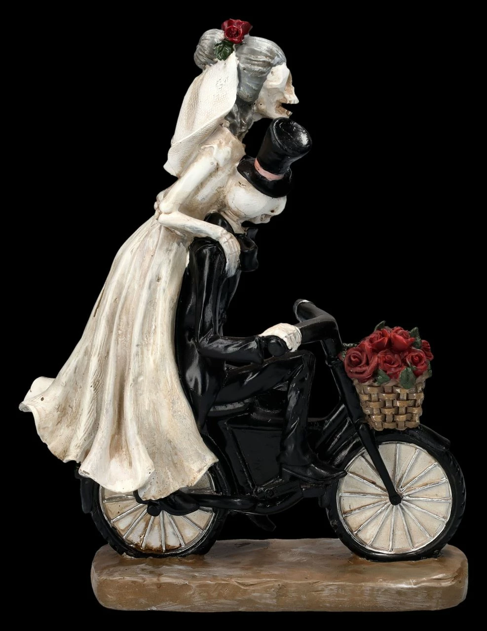 Skelettfigur - Hochzeitspaar Auf Fahrrad 6 Skelettfigur - Hochzeitspaar Auf Fahrrad – Bild 4