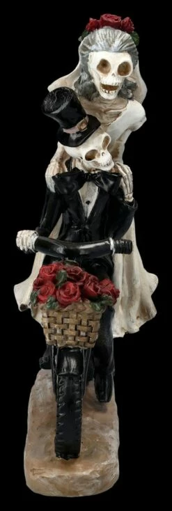 Skelettfigur - Hochzeitspaar Auf Fahrrad 11 Skelettfigur - Hochzeitspaar Auf Fahrrad -FIGUREN Verkäufe 2D FS25265 Skelettfigur Hochzeitspaar mit Fahrrad 4 1280x1280
