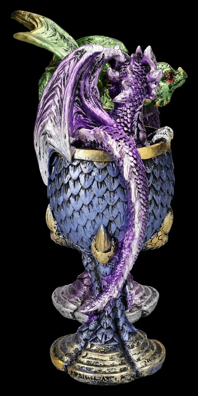 Drachen Figuren Sitzen In Kelch 2er 7 Drachen Figuren Sitzen In Kelch 2er – Bild 5