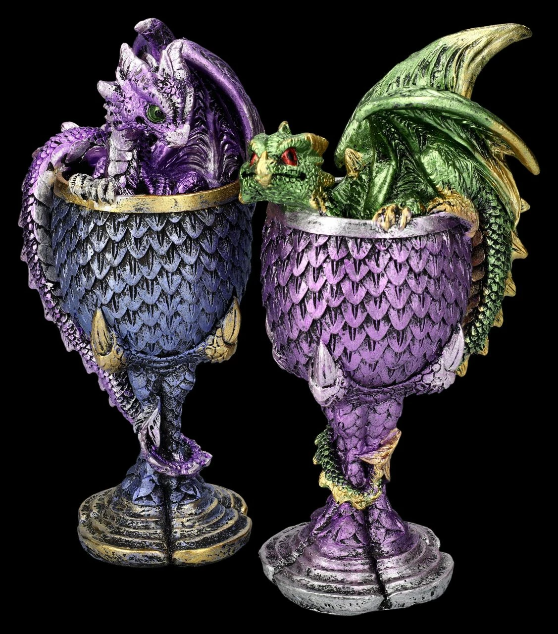 Drachen Figuren Sitzen In Kelch 2er 8 Drachen Figuren Sitzen In Kelch 2er – Bild 6