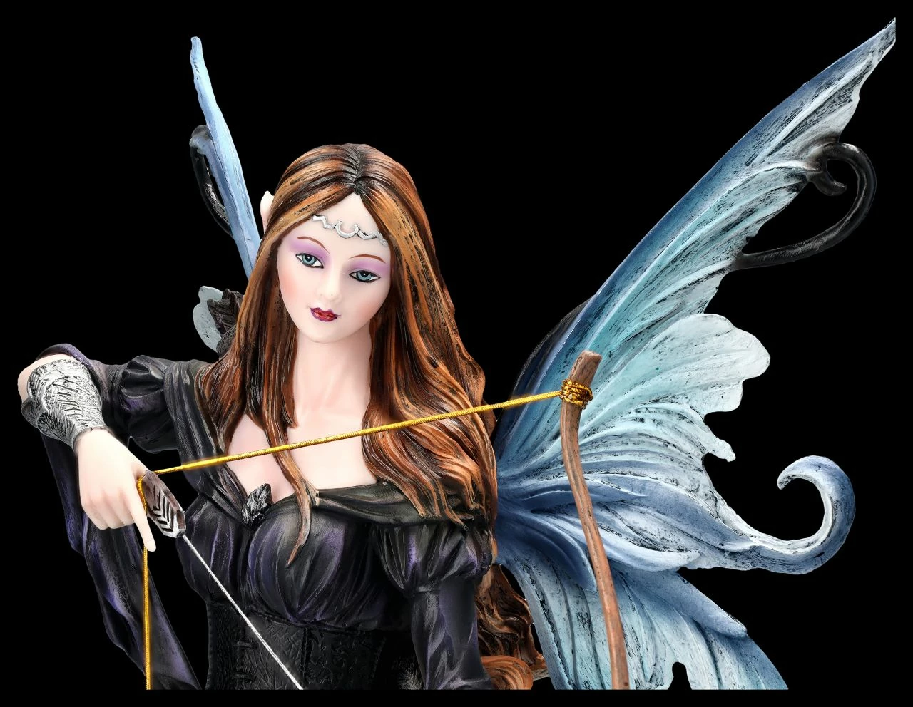 Elfen Figur - Amora Mit Bogen Und Wolf 9 Elfen Figur - Amora Mit Bogen Und Wolf – Bild 7