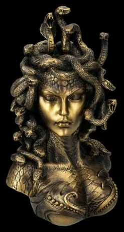 Medusa Figur - Büste Bronzefarben