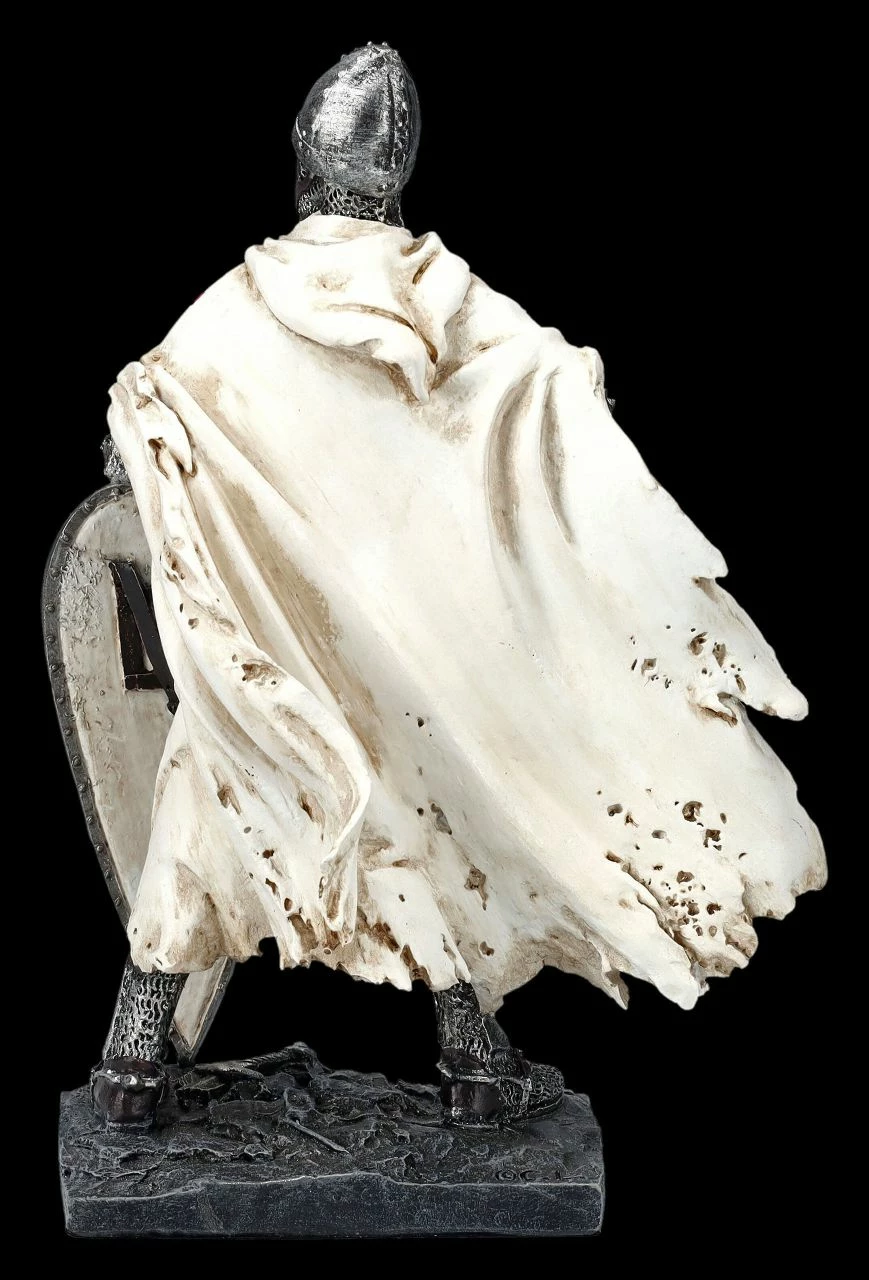 Ritterfigur Weiß - Templer Mit Schwert 6 Ritterfigur Weiß - Templer Mit Schwert – Bild 4