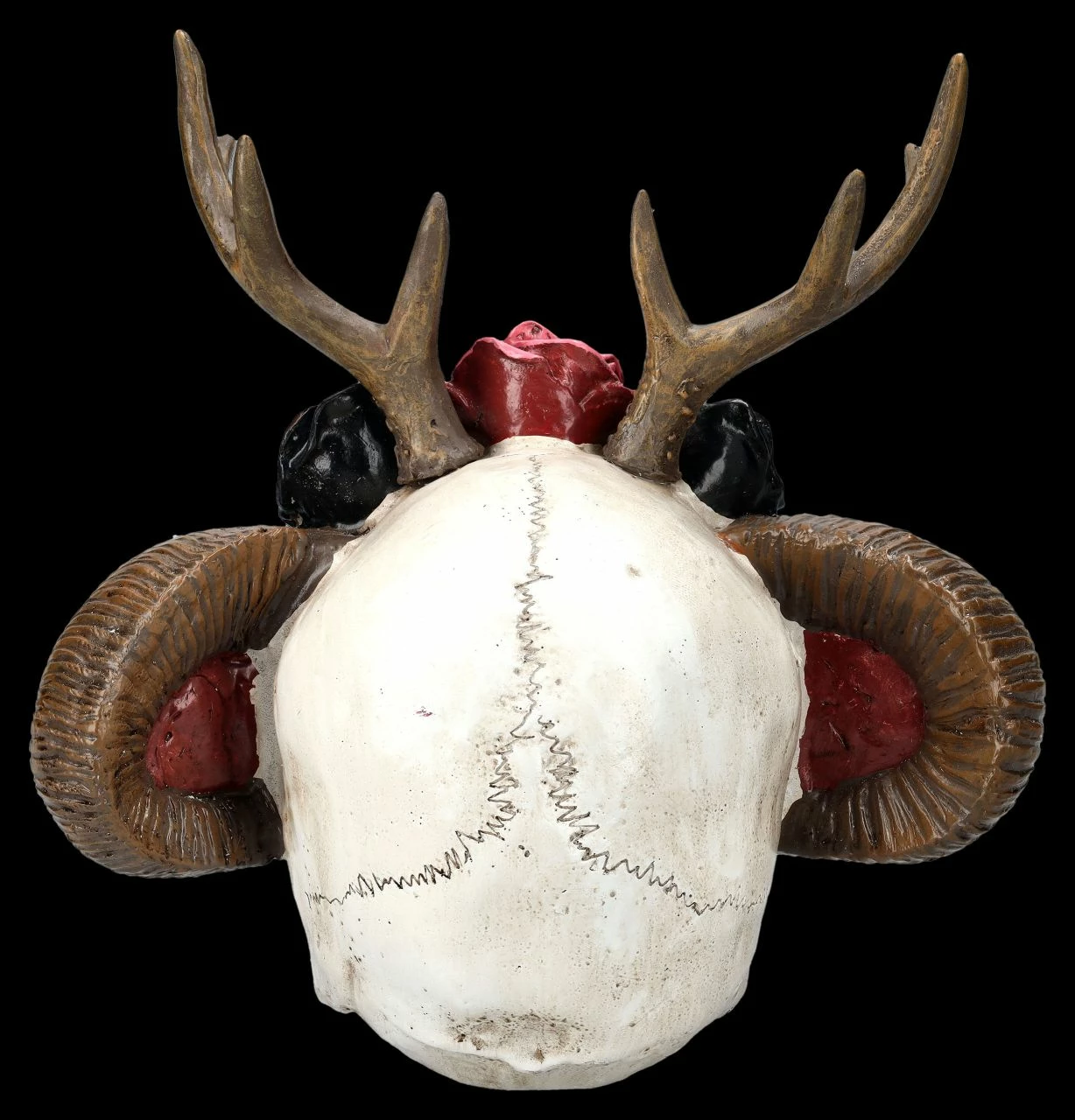 Totenkopf Figur - Wicca Schädel Mit Geweih 7 Totenkopf Figur - Wicca Schädel Mit Geweih – Bild 5