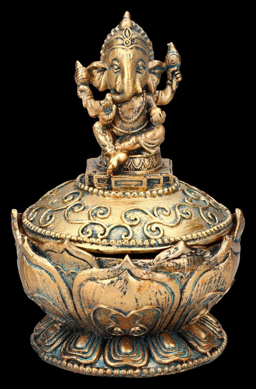 Schatulle - Lotus Mit Ganesha 9 Schatulle - Lotus Mit Ganesha – Bild 7