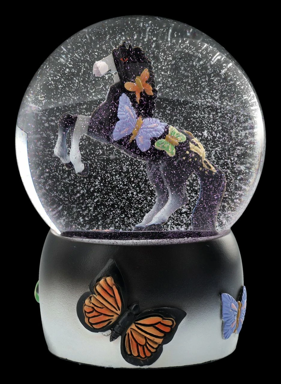 Schneekugel Pferd - Black Beauty 4 Schneekugel Pferd - Black Beauty – Bild 2