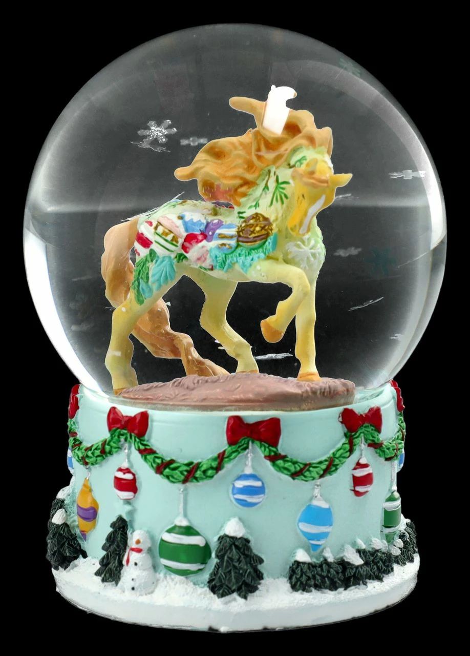 Schneekugel Pferd - Vintage Christmas 4 Schneekugel Pferd - Vintage Christmas – Bild 2