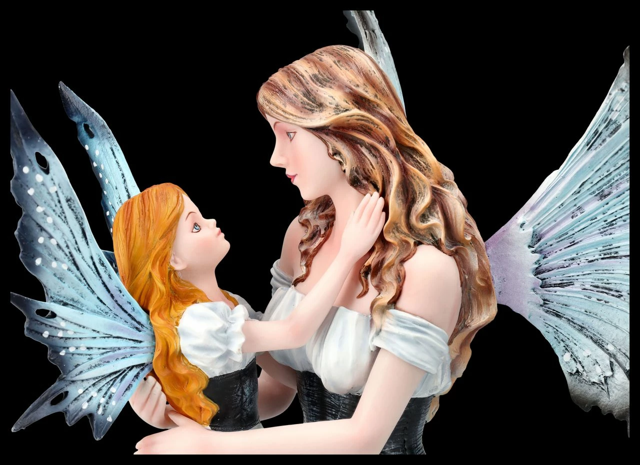 Elfen Figur - Tamy Nimmt Tochter In Arm Weiß 9 Elfen Figur - Tamy Nimmt Tochter In Arm Weiß – Bild 7