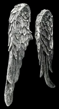 Wanddeko - Engelsflügel Silberfarben -FIGUREN Verkäufe 2D FS25584 WAnddeko Engelsfl gel silberfarben 9 1280x1280