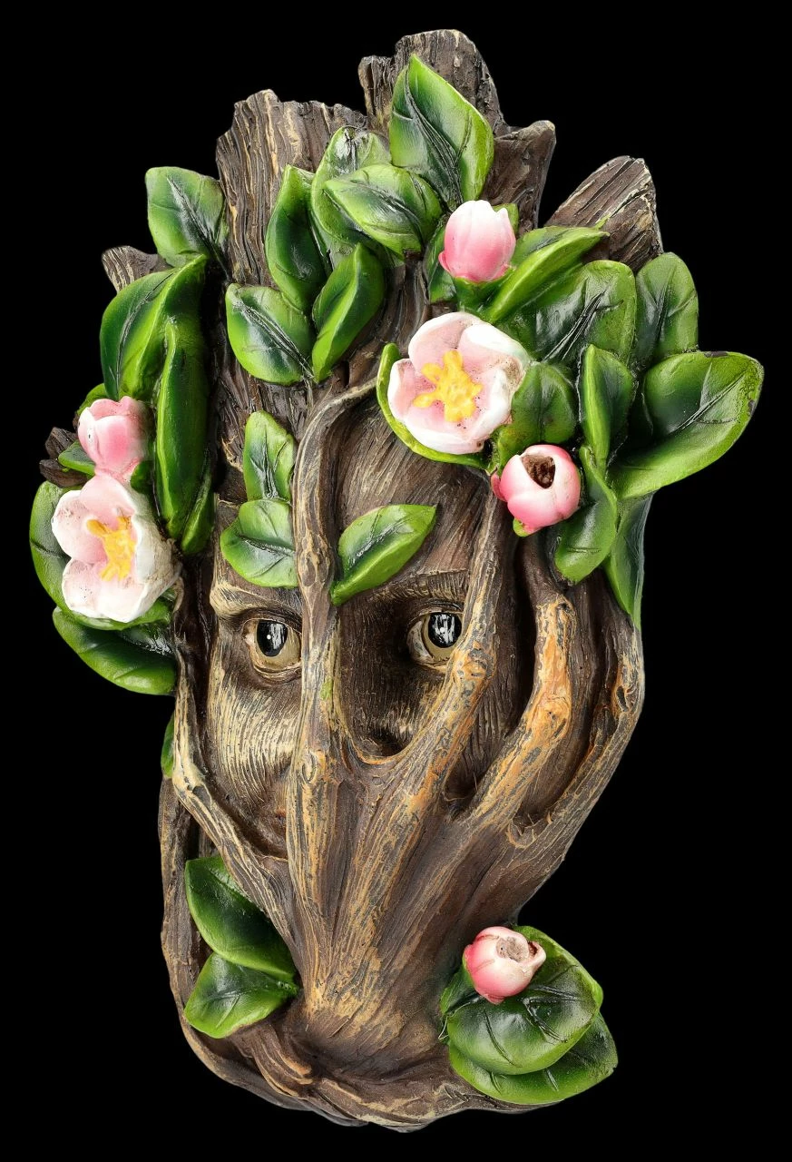 Wandrelief Greenman - Grüne Frau Lilliana 5 Wandrelief Greenman - Grüne Frau Lilliana – Bild 3