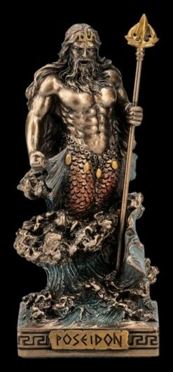 Poseidon Figur Klein - Olympischer Gott Des Meeres
