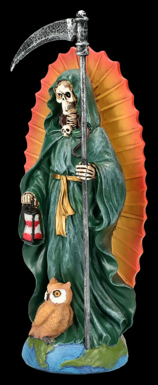 Santa Muerte Figur - Sensenmann Grün 5 Santa Muerte Figur - Sensenmann Grün – Bild 3