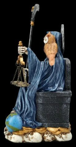 Sitzende Santa Muerte Figur Blau -FIGUREN Verkäufe 2D FS25836 Sitzende Santa Muerte Figur blau 2 1280x1280