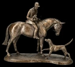 Reiter Figur - Country Companions - Jäger Mit Hund