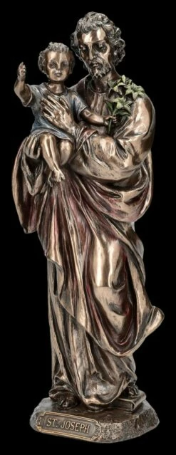 Heiliger Josef Figur Mit Baby Jesus
