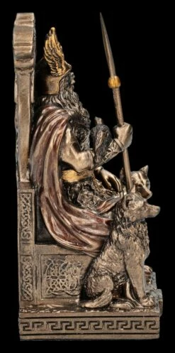 Odin Figur Klein Auf Thron Mit Wölfen -FIGUREN Verkäufe 2D FS25961 Odin Figur klein auf Thron mit W lfen 5 1280x1280