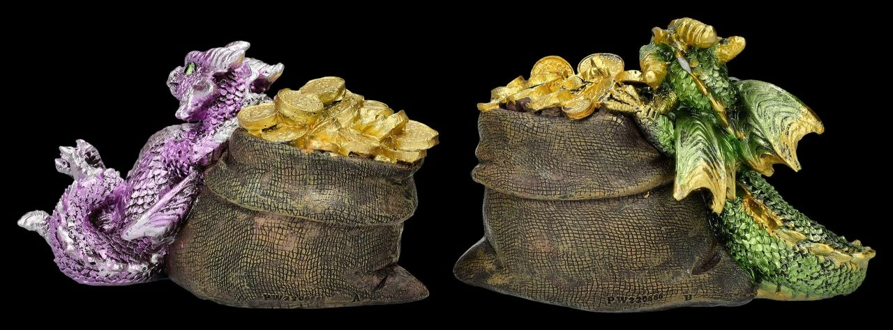 Drachen Figuren 2er Set - Schatz Wächter 7 Drachen Figuren 2er Set - Schatz Wächter – Bild 5