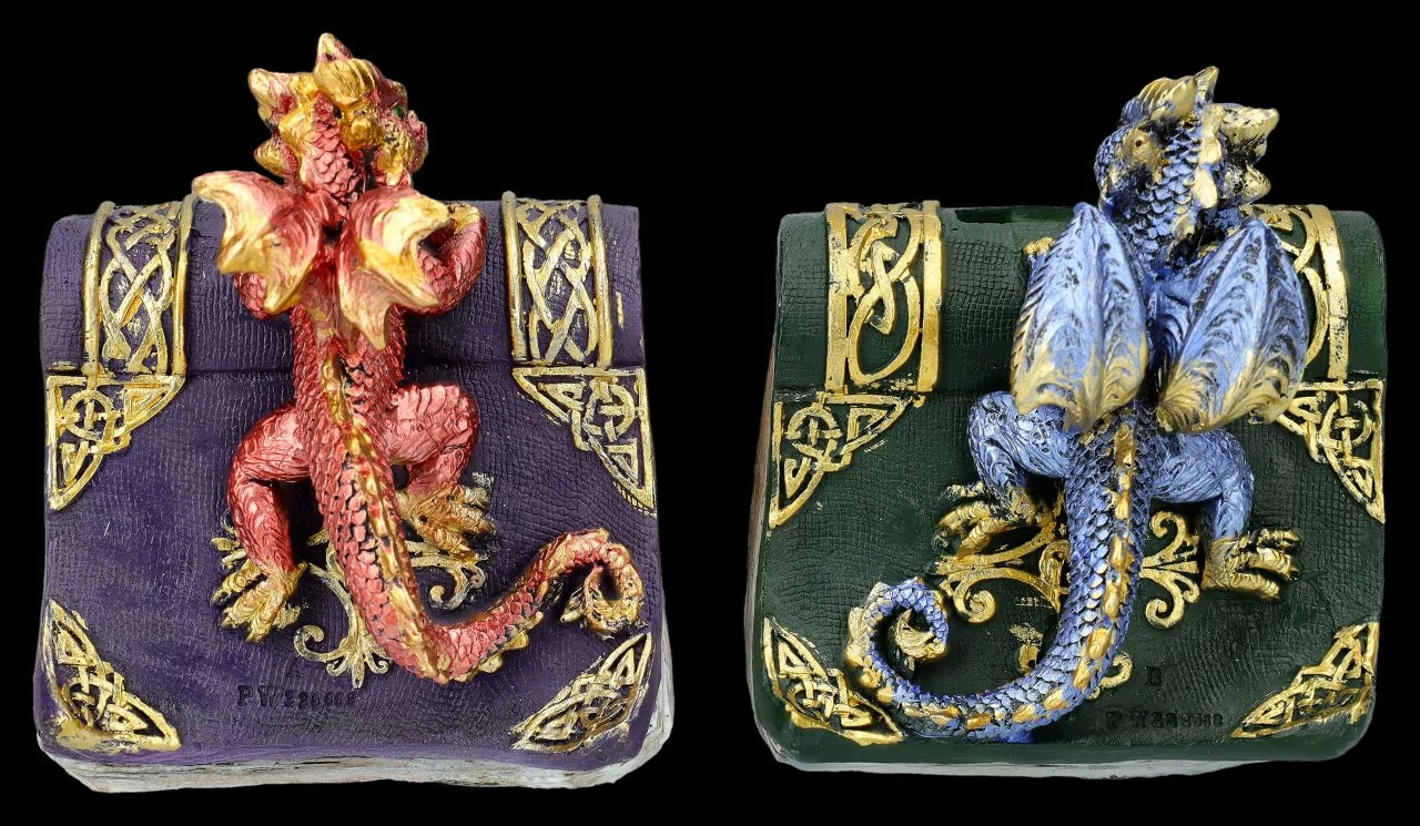 Spardosen 2er Set - Drachen Mit Büchern 6 Spardosen 2er Set - Drachen Mit Büchern – Bild 4