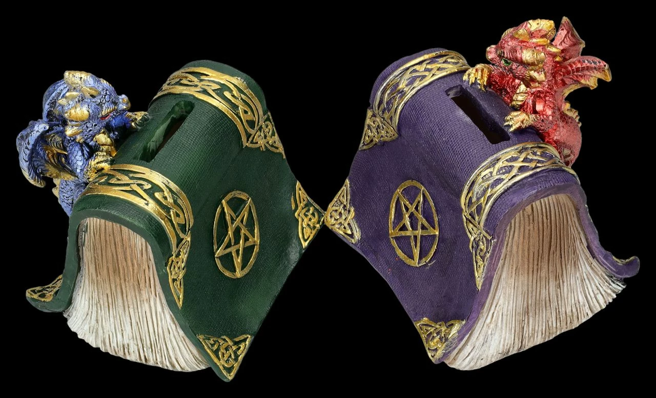 Spardosen 2er Set - Drachen Mit Büchern 5 Spardosen 2er Set - Drachen Mit Büchern – Bild 3