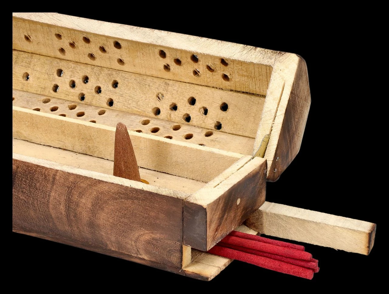 Räucherhalter Set - Holzbox Nag Champa 8 Räucherhalter Set - Holzbox Nag Champa – Bild 6