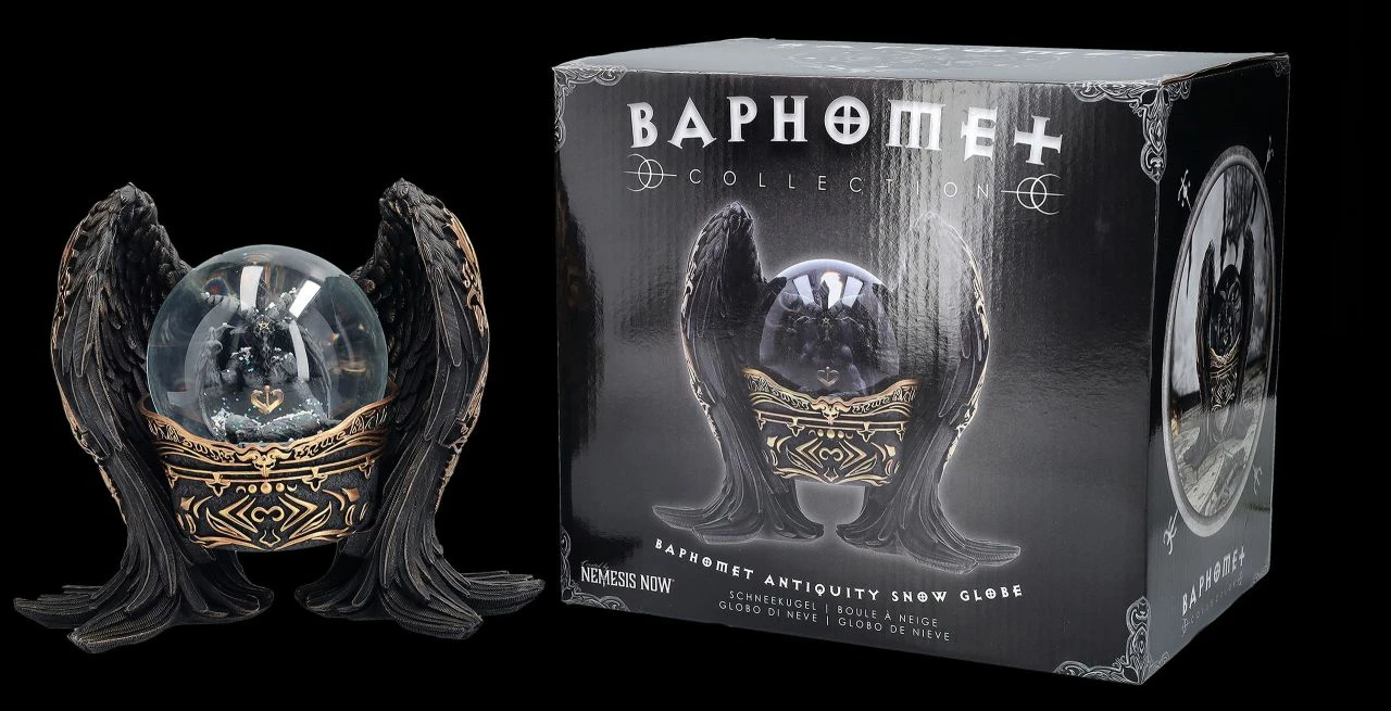 NEMESIS NOW Schneekugel - Baphomet Antiquity Mit Flügeln 4 NEMESIS NOW Schneekugel - Baphomet Antiquity Mit Flügeln – Bild 2