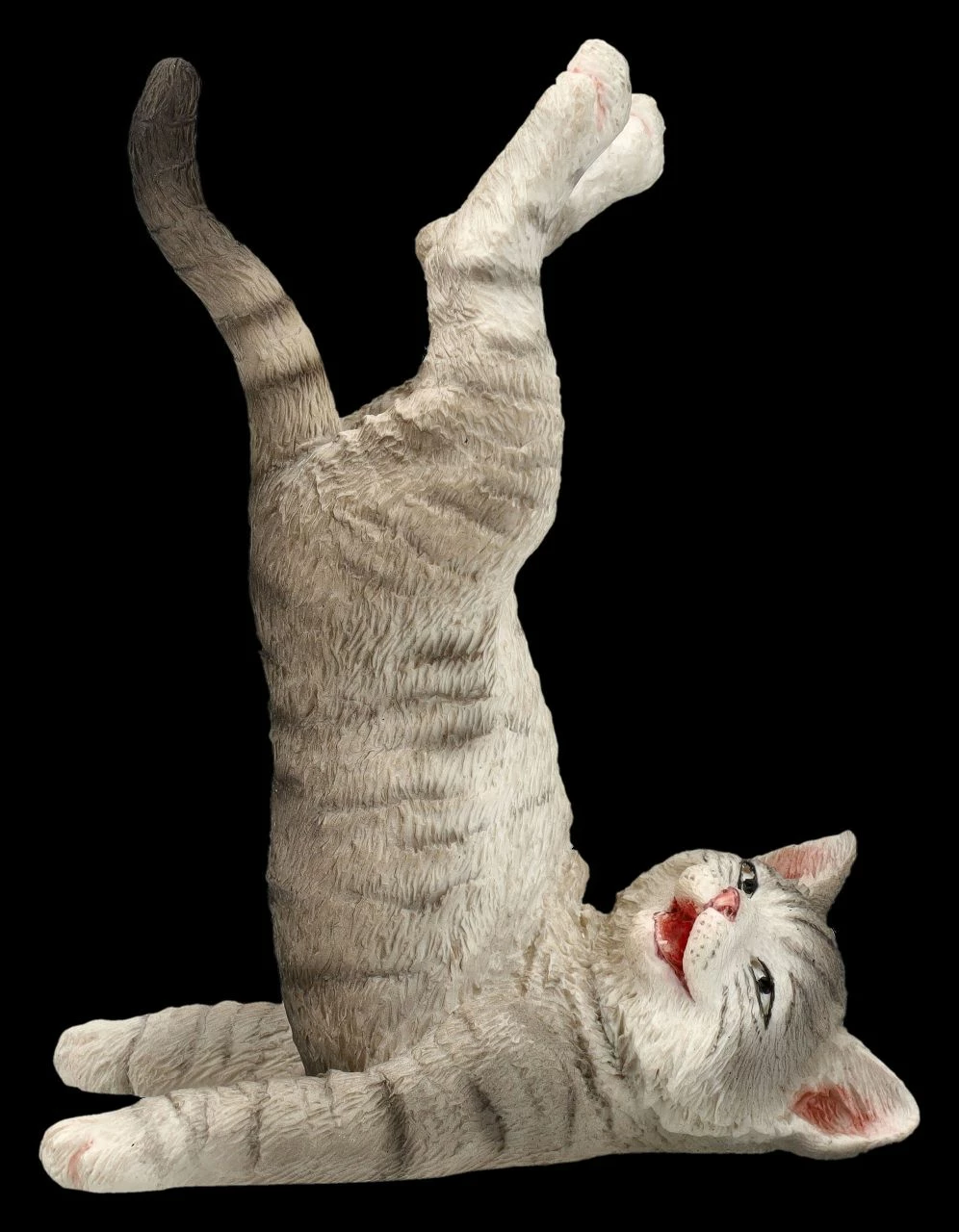 Katzen Figur Beim Yoga - Schulterstand 3 Katzen Figur Beim Yoga - Schulterstand