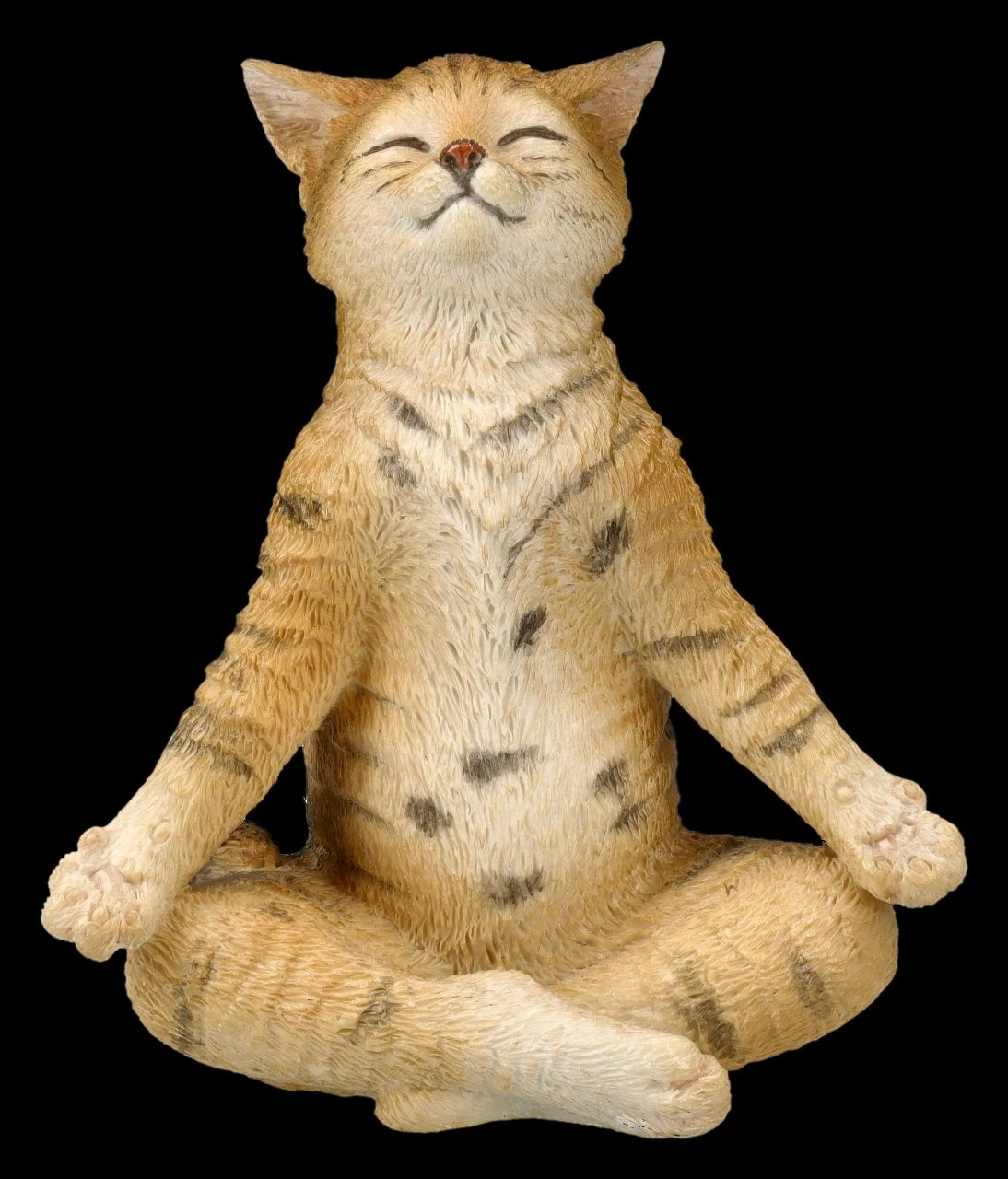 Katzen Figur Beim Yoga - Lotussitz 3 Katzen Figur Beim Yoga - Lotussitz
