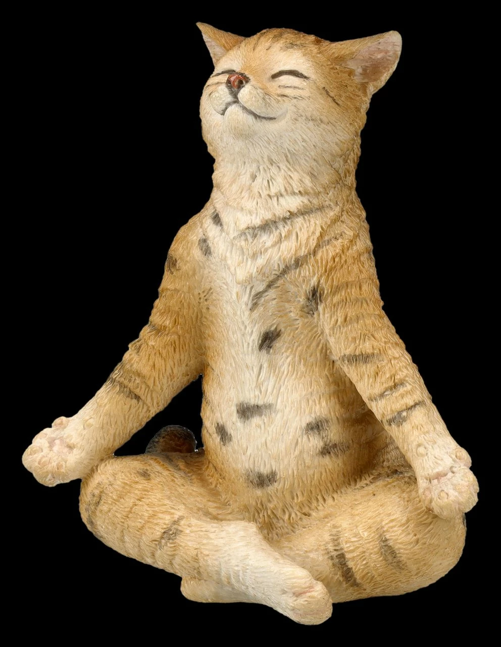 Katzen Figur Beim Yoga - Lotussitz 8 Katzen Figur Beim Yoga - Lotussitz – Bild 6