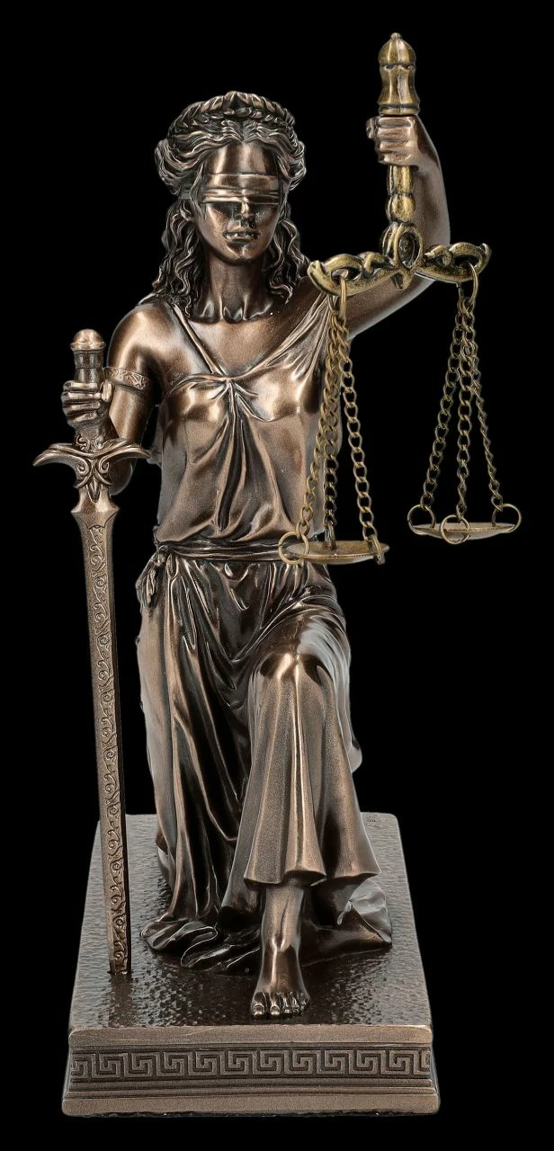 Justitia Figur - Römische Göttin Knieend 4 Justitia Figur - Römische Göttin Knieend – Bild 2