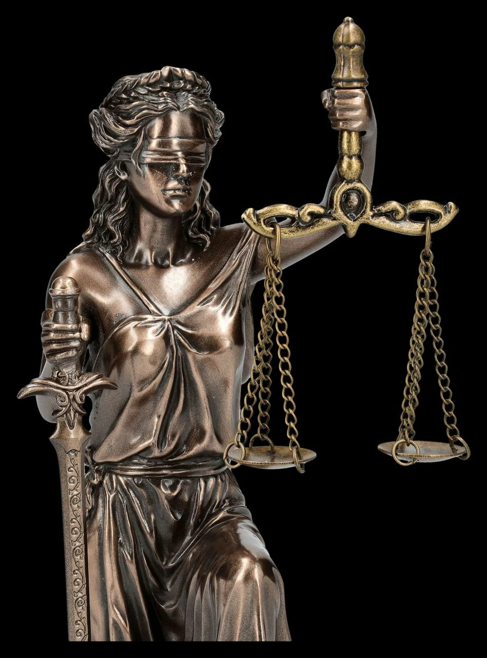 Justitia Figur - Römische Göttin Knieend 9 Justitia Figur - Römische Göttin Knieend – Bild 7