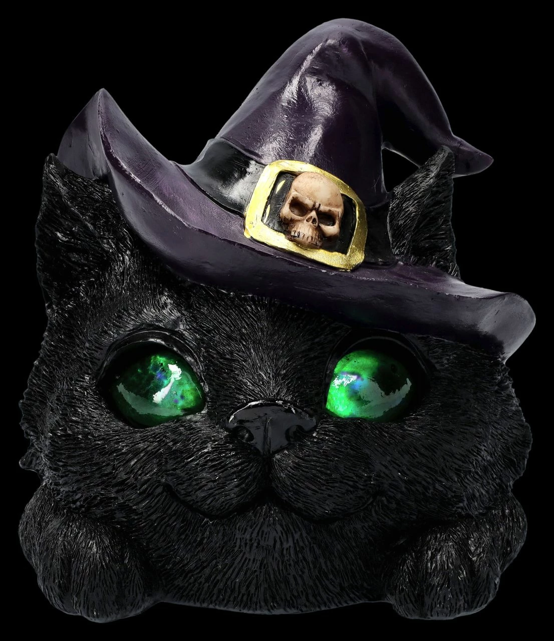 Hexenkatzen-Kopf Dekofigur - Familiar Grin 8 Hexenkatzen-Kopf Dekofigur - Familiar Grin – Bild 6