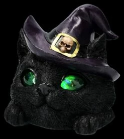 Hexenkatzen-Kopf Dekofigur - Familiar Grin 12 Hexenkatzen-Kopf Dekofigur - Familiar Grin -FIGUREN Verkäufe 2D FS26096 Hexenkatzenkopf Dekofigur LED FAmiliar Grin 9 1280x1280