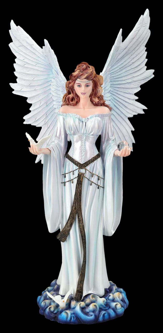 Engelfigur Mit Tauben - Himmelsfrieden 3 Engelfigur Mit Tauben - Himmelsfrieden