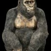 Gorilla Figur Sitzend - Bronzefarben -FIGUREN Verkäufe 2D FS26168 Gorilla Figur sitzend bronzefarben 2 1280x1280