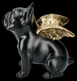Bulldoggen Figur Schwarz Mit Goldenen Flügeln -FIGUREN Verkäufe 2D FS26169 Bulldoggen Figur schwarz mit goldenen Fl geln 2 1280x1280
