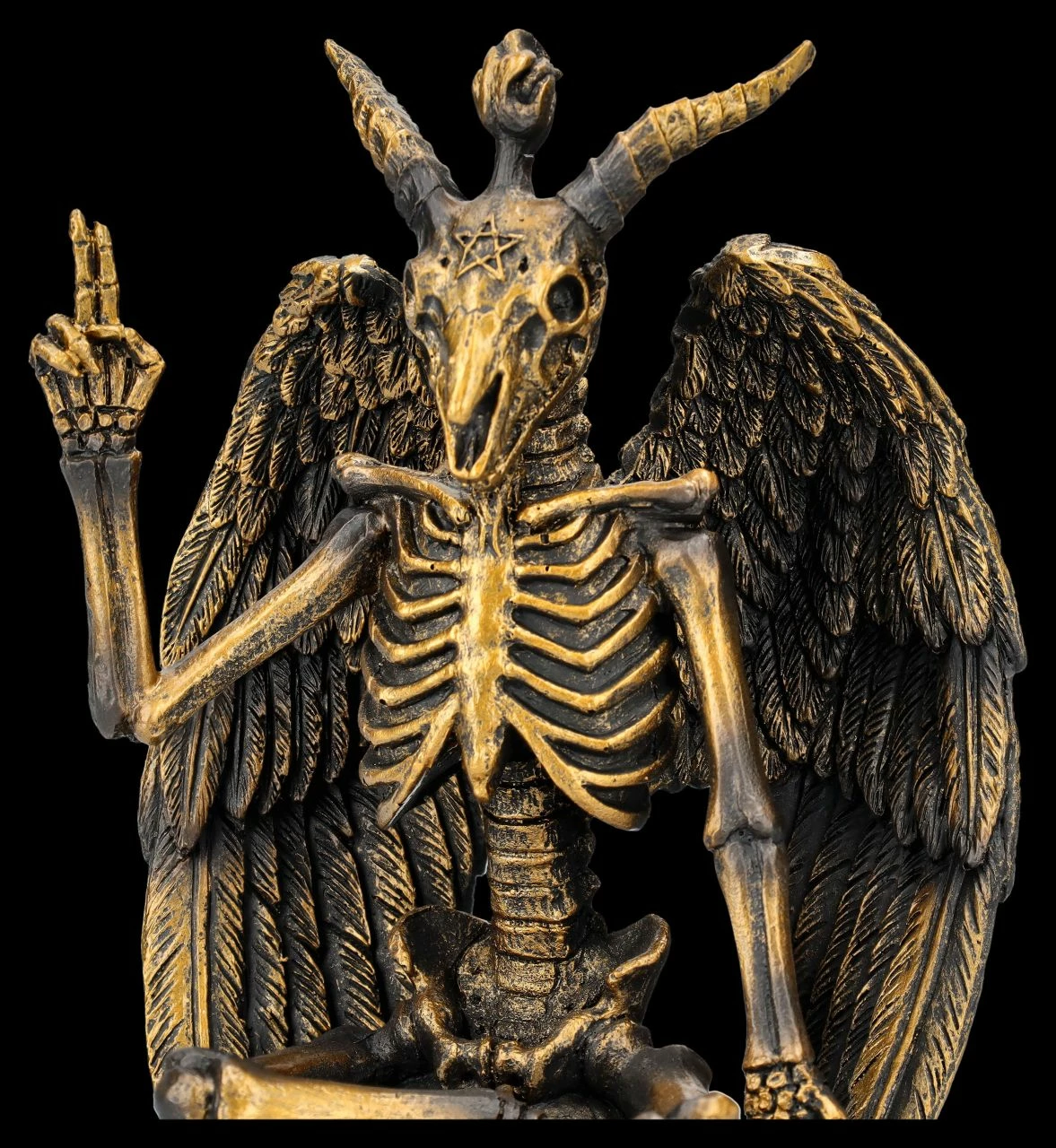 Baphomet Figur Als Skelett 9 Baphomet Figur Als Skelett – Bild 7