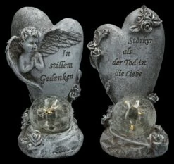 Grabengel Herz Set Mit Solar-Licht -FIGUREN Verkäufe 2D FS26246 GrabfigurHerz Set mit Solar Licht 2 1280x1280