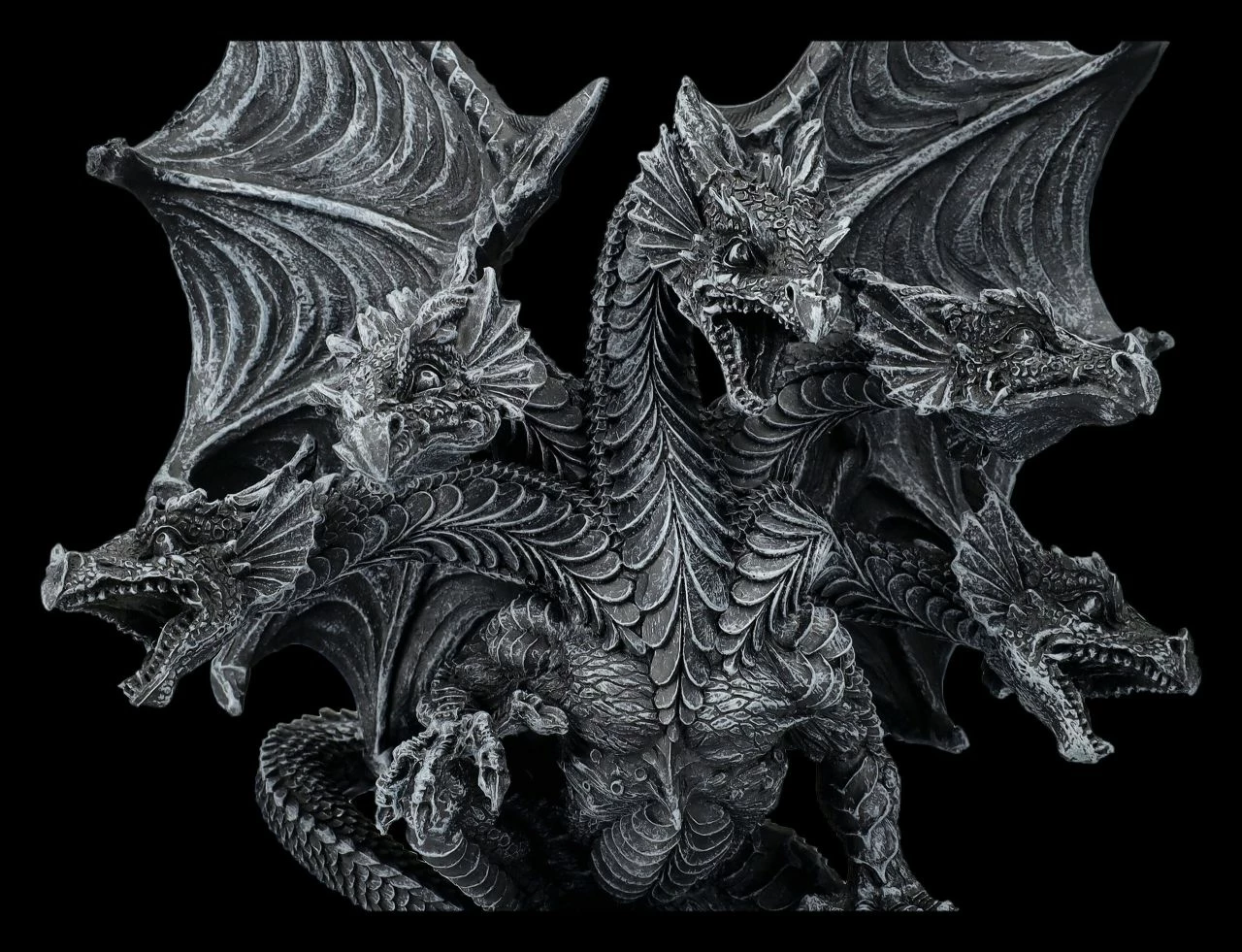 Drachenfigur Fünfköpfig - Dark Hydra 9 Drachenfigur Fünfköpfig - Dark Hydra – Bild 7
