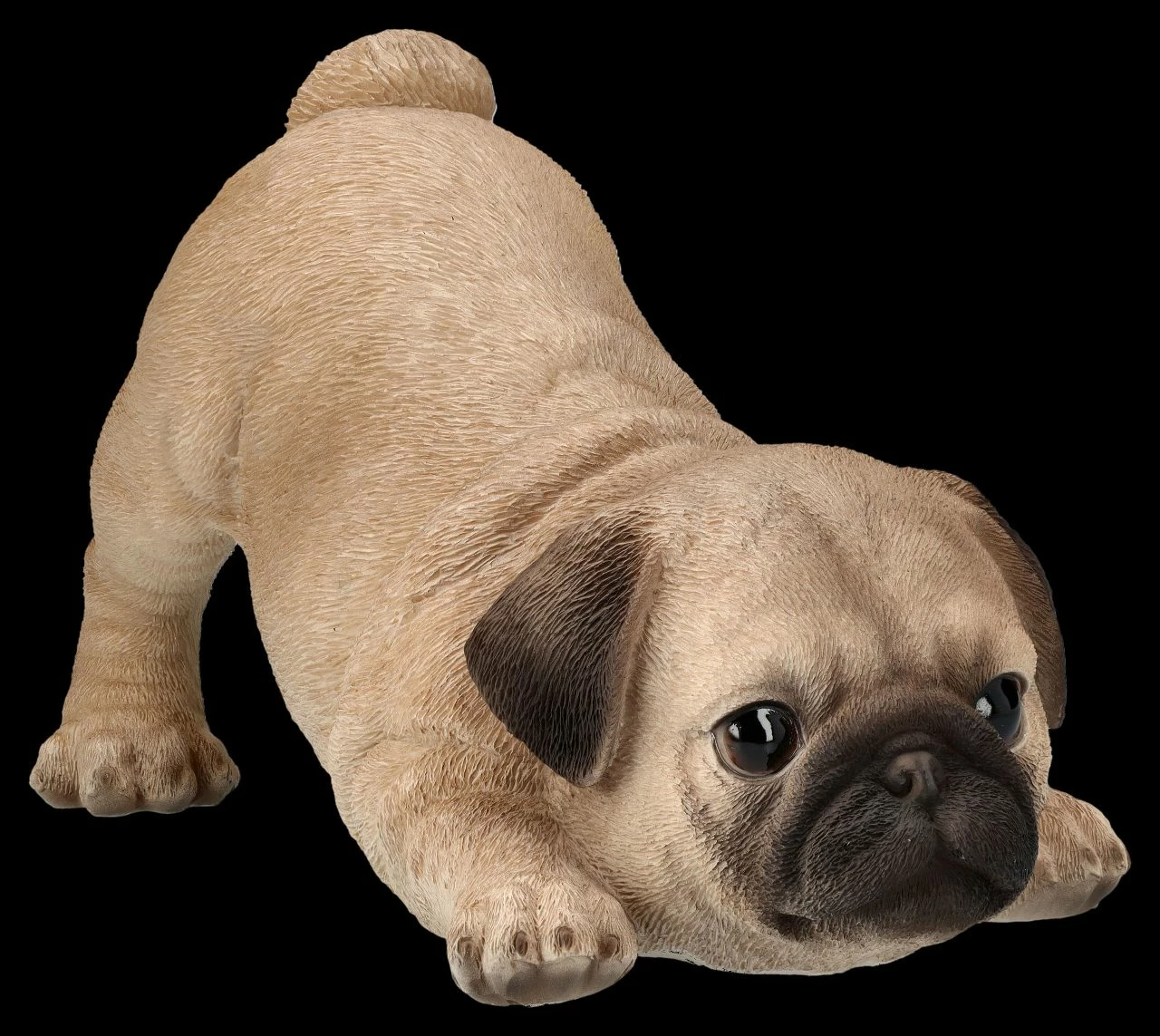 Hundefigur - Mops Welpe Will Spielen 3 Hundefigur - Mops Welpe Will Spielen