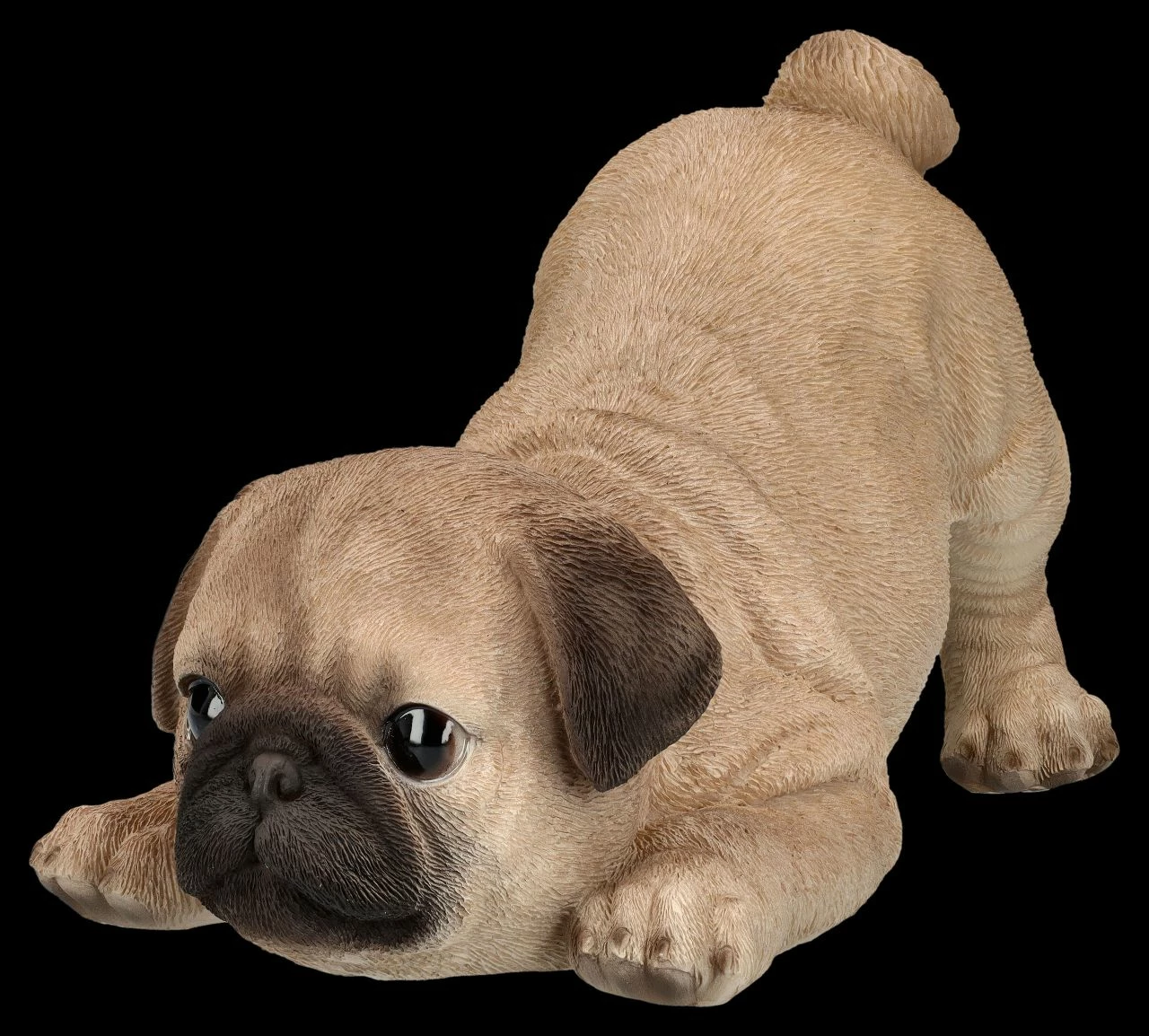 Hundefigur - Mops Welpe Will Spielen 6 Hundefigur - Mops Welpe Will Spielen – Bild 4