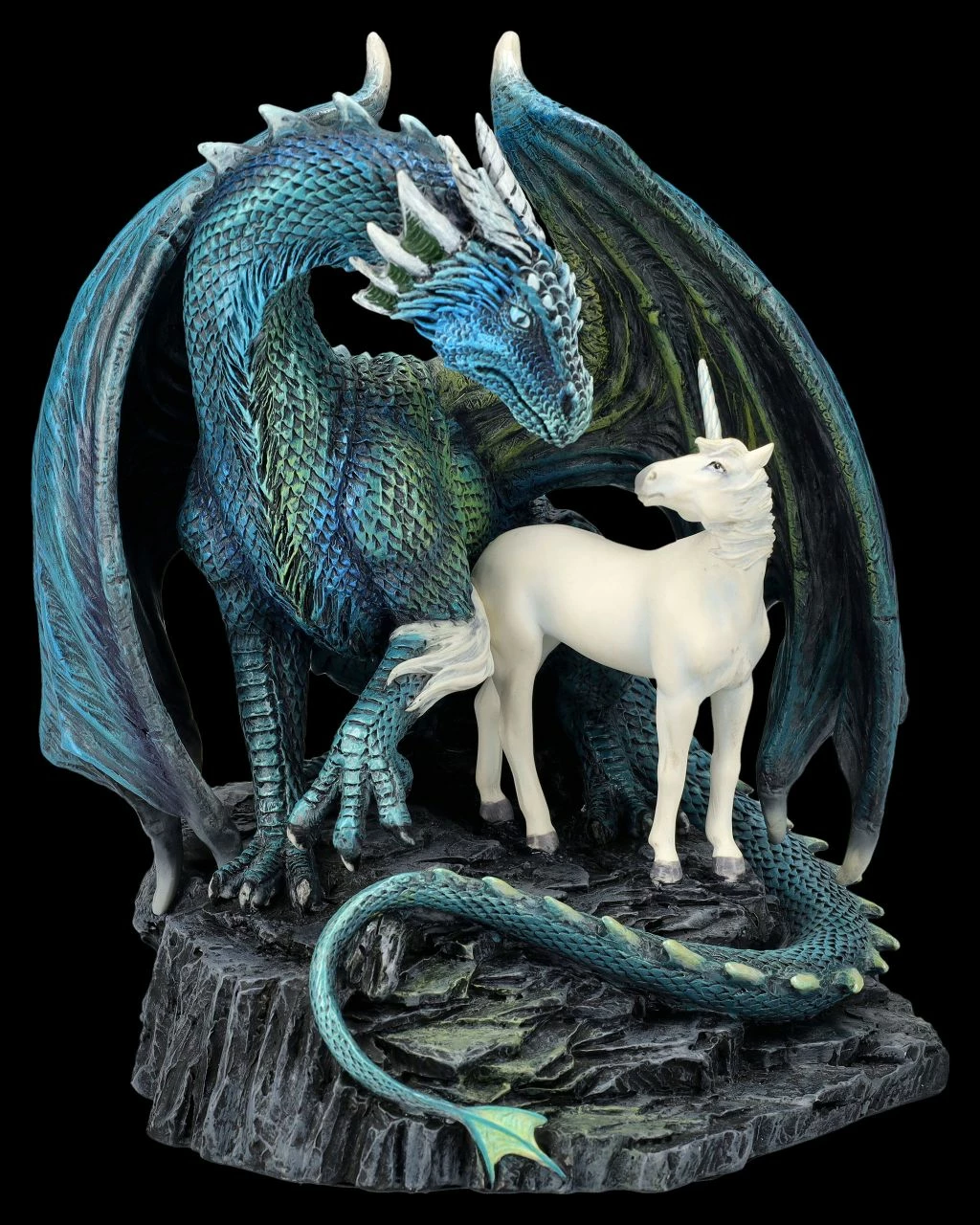 Drachenfigur Mit Einhorn - Protector Of Magick 3 Drachenfigur Mit Einhorn - Protector Of Magick