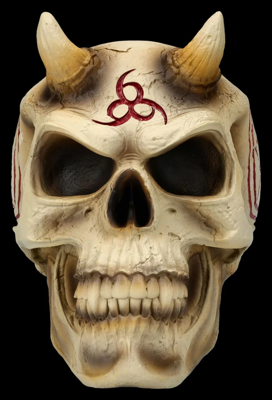 Totenkopf Figur Teufel - 666 By James Ryman 5 Totenkopf Figur Teufel - 666 By James Ryman – Bild 3